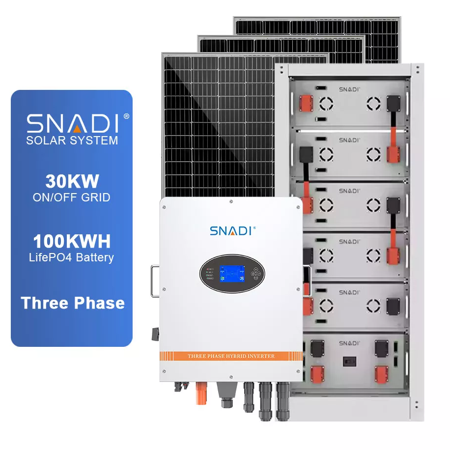 Systèmes de stockage d'énergie par batterie SNADI 30KW commerciaux et industriels ESS